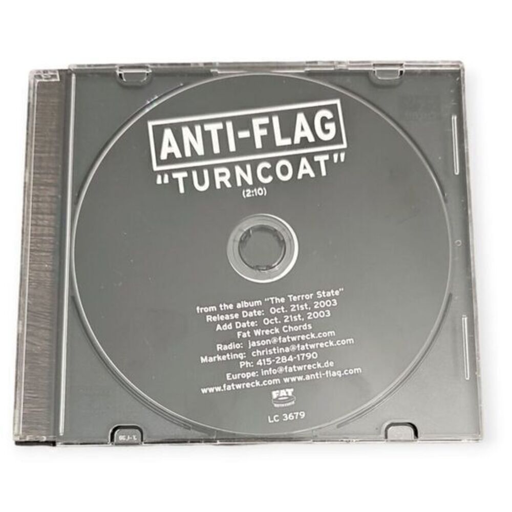 Anti-Flag –‎ Turncoat [2003 Promotional CD Single]